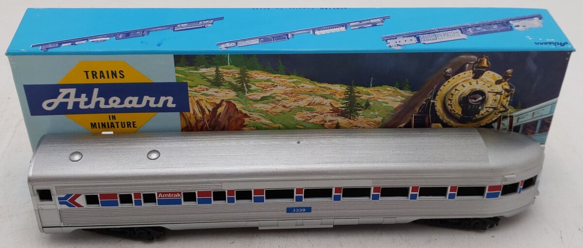 Athearn 1839 HO Scale Amtrak Streamline Observation Car #3339 EX/Box