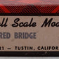Campbell Scale Models 306 HO Covered Bridge Wood & Plastic Kit VG/Box