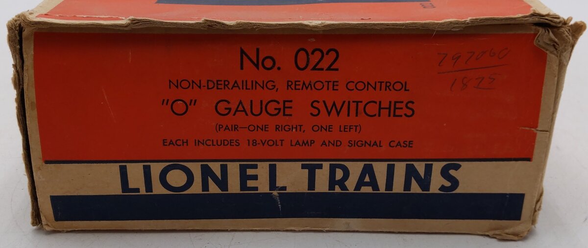 Lionel O22 Vintage O Left-Hand & Right-Hand Electric Remote Switches [3] VG