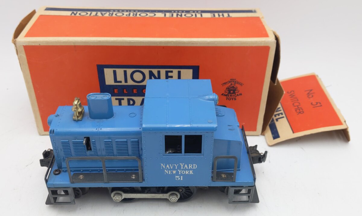 Lionel 51 Vintage O Navy Yard Turbine Powered Diesel Switcher VG/Box