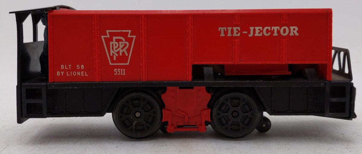 Lionel 55 Vintage O Gauge Postwar Pennsylvania Railroad Operating Tie-Jector Car VG/Box