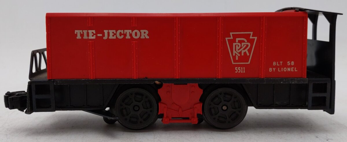 Lionel 55 Vintage O Gauge Postwar Pennsylvania Railroad Operating Tie-Jector Car VG/Box