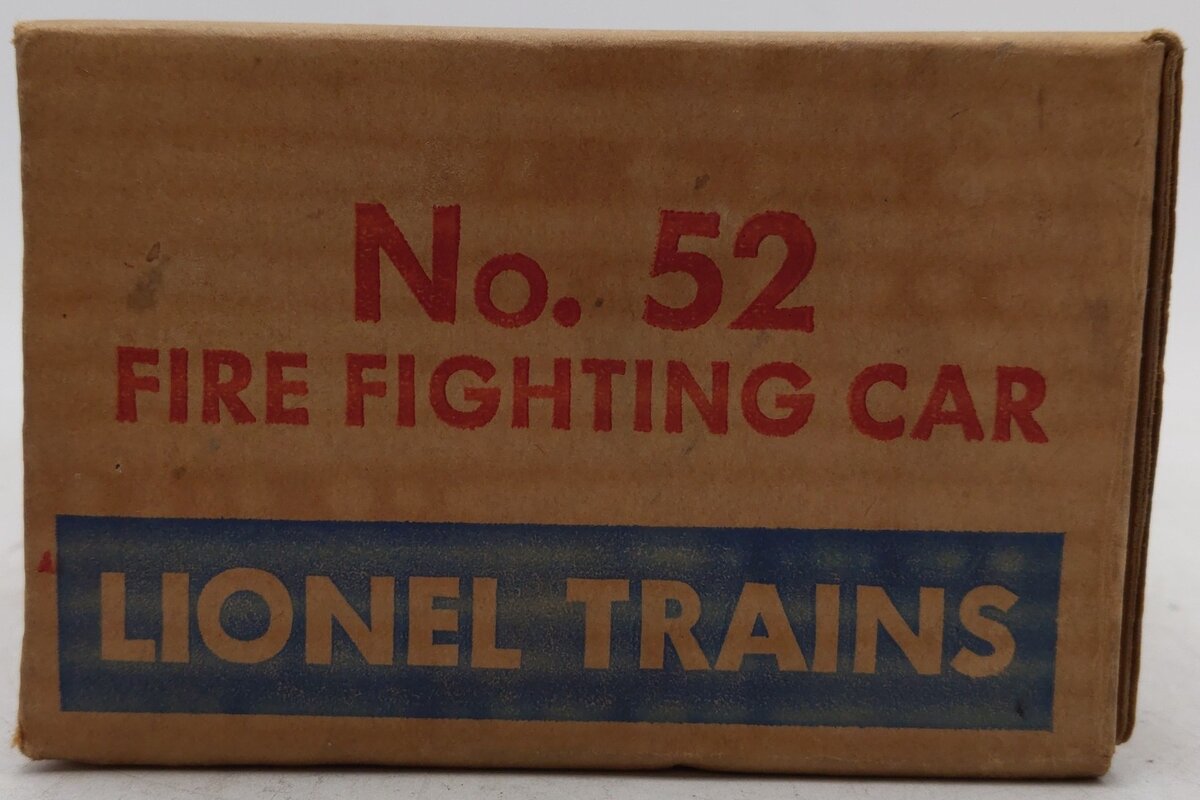 Lionel 52 Vintage O Motorized Fire Car VG/Box