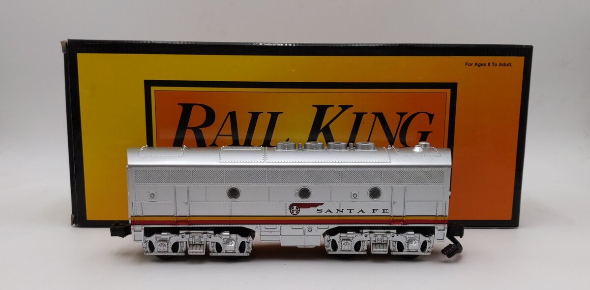 MTH 30-2133 O Gauge Santa Fe F3 B-Unit Non-Powered Diesel Engine NIB
