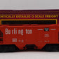 MTH 20-97105 O Gauge Burlington PS-2 Covered Hopper Car #189312 NIB
