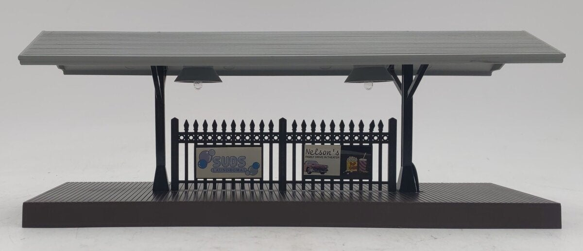 MTH 30-9006 O Gauge Passenger Station Platform (Gray Roof/Brown Base) EX