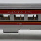 MTH 30-6102 O Gauge Santa Fe Coach Passenger Car #3161 EX/Box