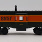 MTH 30-7718 O Gauge Burlington Northern Santa Fe Bay Window Caboose #12112