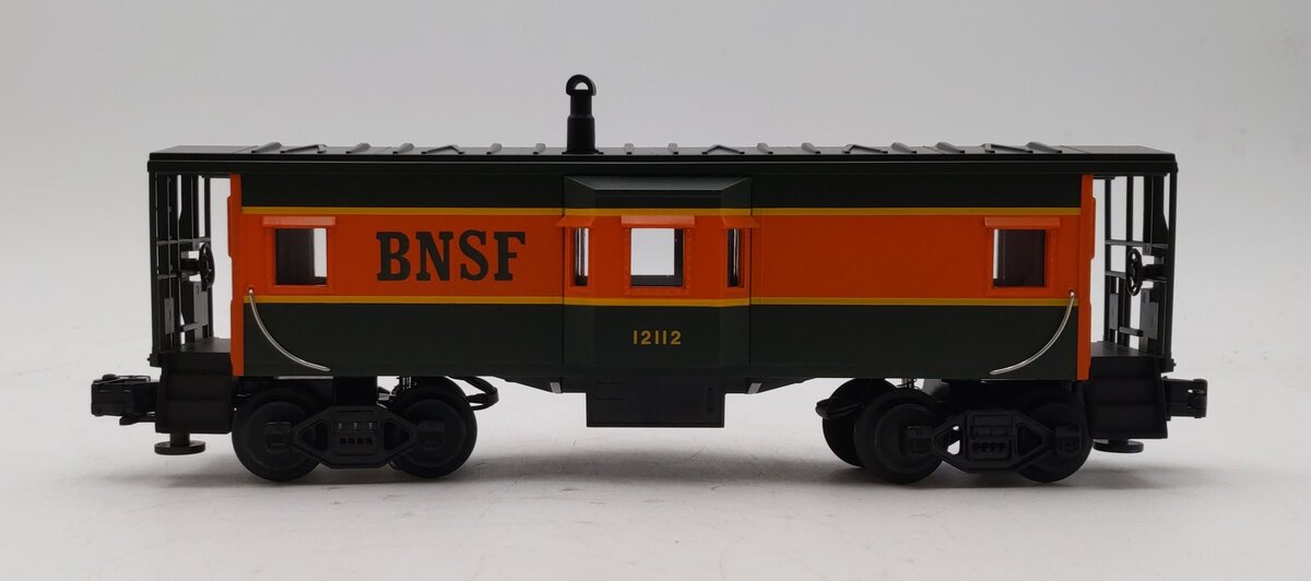 MTH 30-7718 O Gauge Burlington Northern Santa Fe Bay Window Caboose #12112
