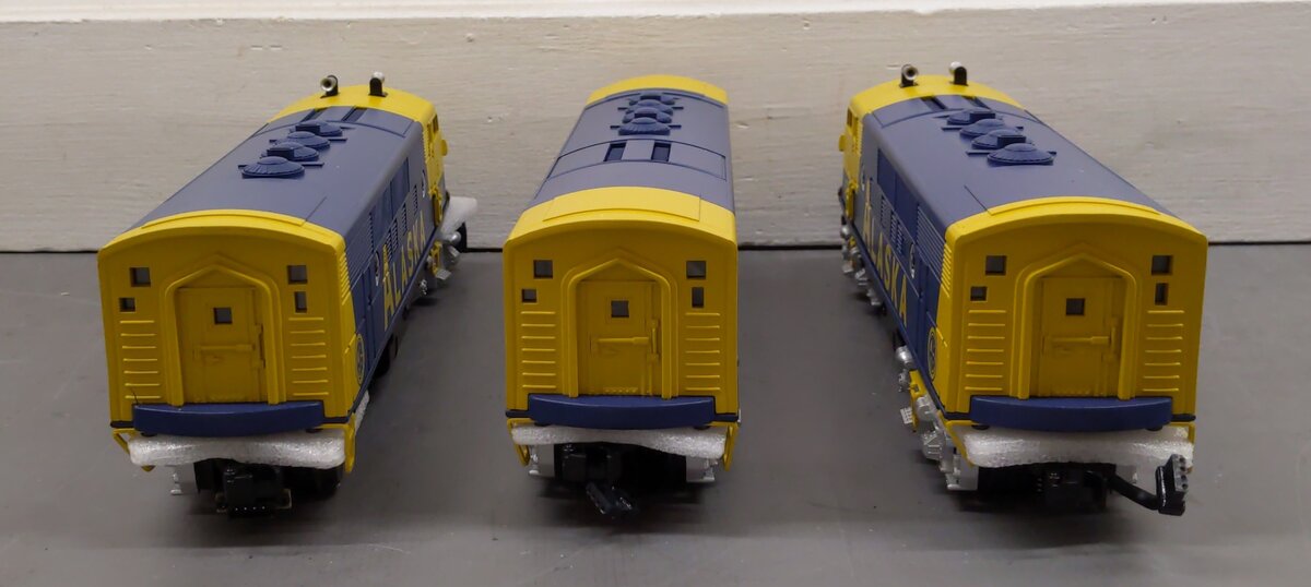 MTH 30-2715-1 Alaska F-3 ABA Diesel Engine Set w/Proto-Sound 2.0 #1500/1501/1502 VG/Box