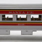 MTH 30-6103-2 O Gauge Santa Fe Streamlined Coach Car #3148 EX/Box