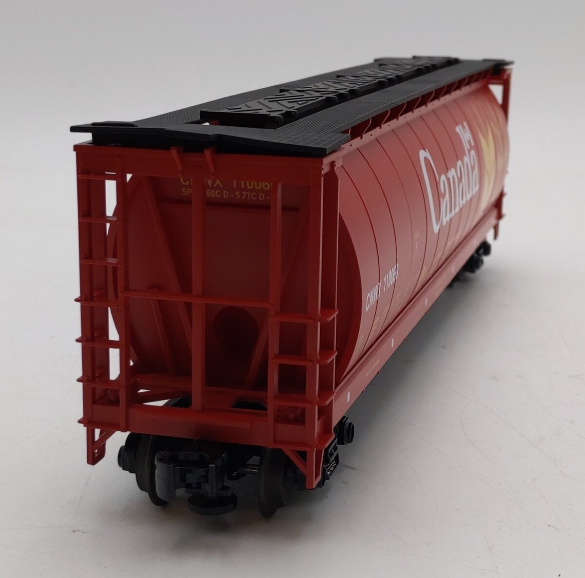 MTH 20-97400 O Gauge Canada 4-Bay Cylindrical Grain Hopper #110060 NIB
