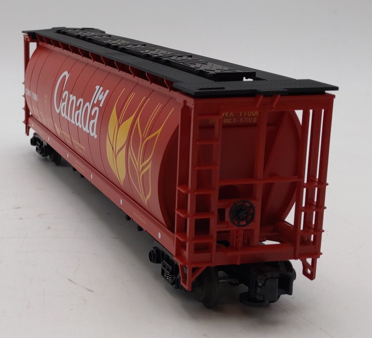 MTH 20-97400 O Gauge Canada 4-Bay Cylindrical Grain Hopper #110060 NIB
