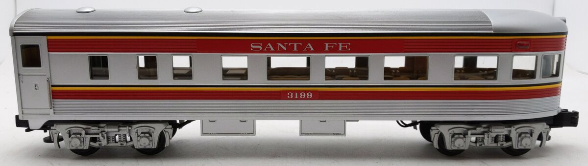 MTH 30-6103S-3 O Gauge Santa Fe Observation Car #3199 EX/Box