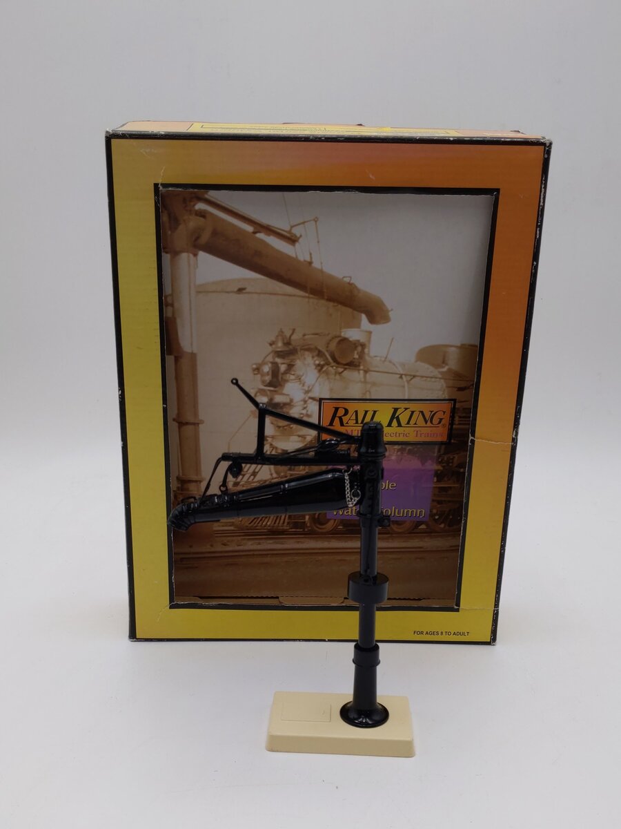 MTH 30-11007 O Scale Die Cast Adjustable Black & Cream Water Column NIB