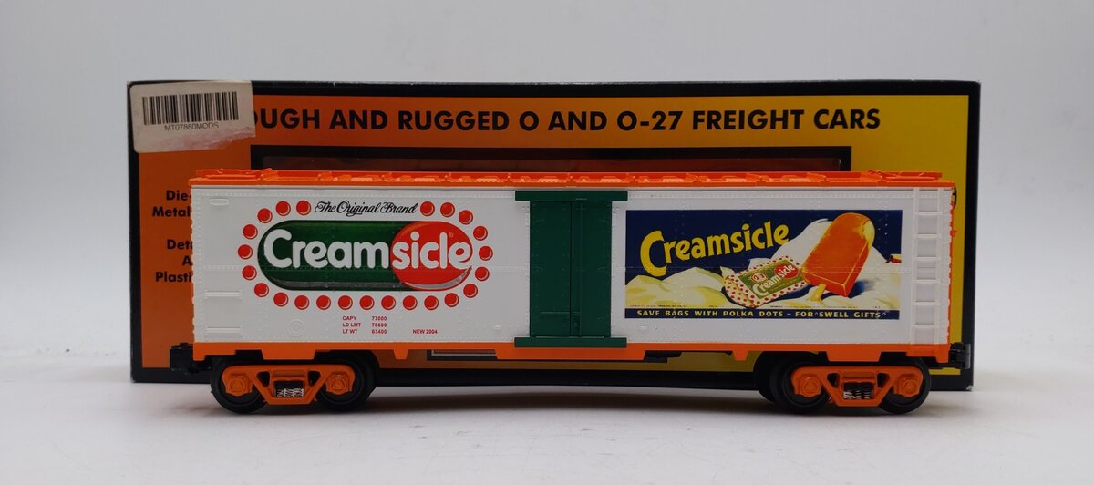 MTH 30-7880 O Gauge Creamsicle® Modern Refrigerator Car NIB