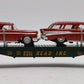 MTH 30-8310 O Gauge Reading Die-Cast Flatcar w/2 '57 Chevy Nomads NIB