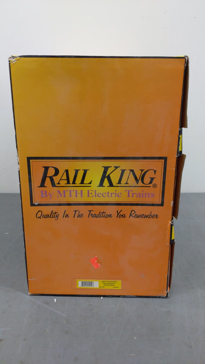 MTH 30-9014 Red Stone Passenger Station (No Platforms) VG/Box