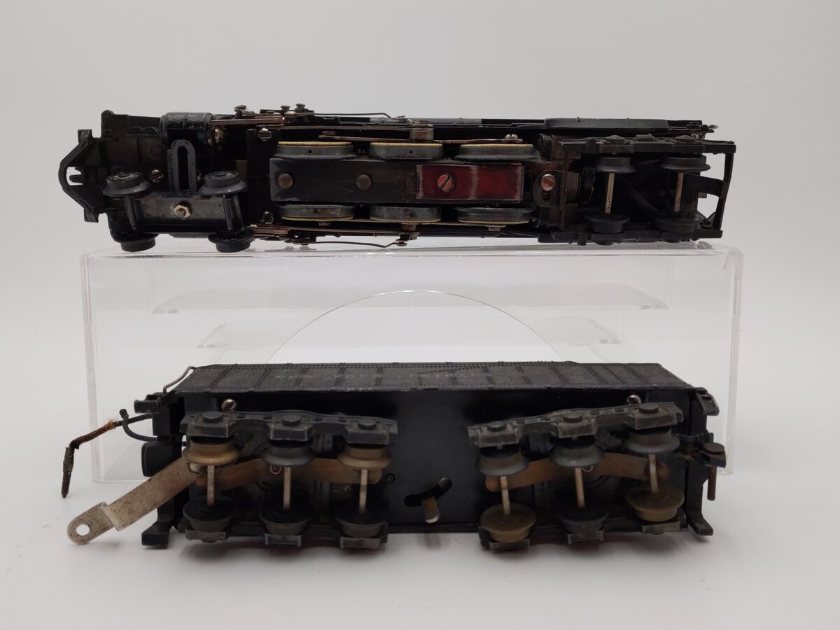 American Flyer 322 Vintage S Scale NYC 4-6-4 Hudson Steam Locomotive & Tender VG