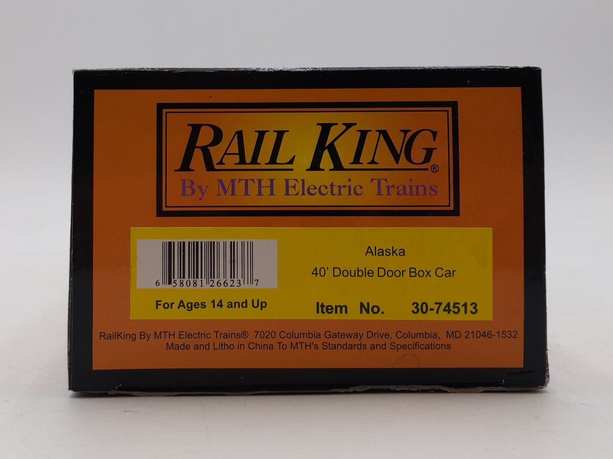MTH 30-74513 O Gauge Alaska 40' Double Door Boxcar