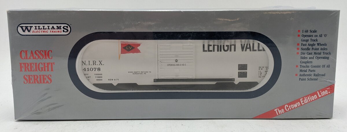 Williams O Gauge 20 Lehigh Valley Boxcar #41078 MT/Box