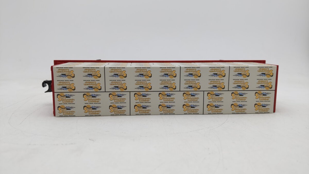 Industrial Rail 1004101 Burlington Northern Flatcar w/Lumber Load #93536