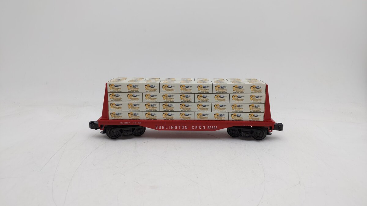 Industrial Rail 1004101 Burlington Northern Flatcar w/Lumber Load #93536