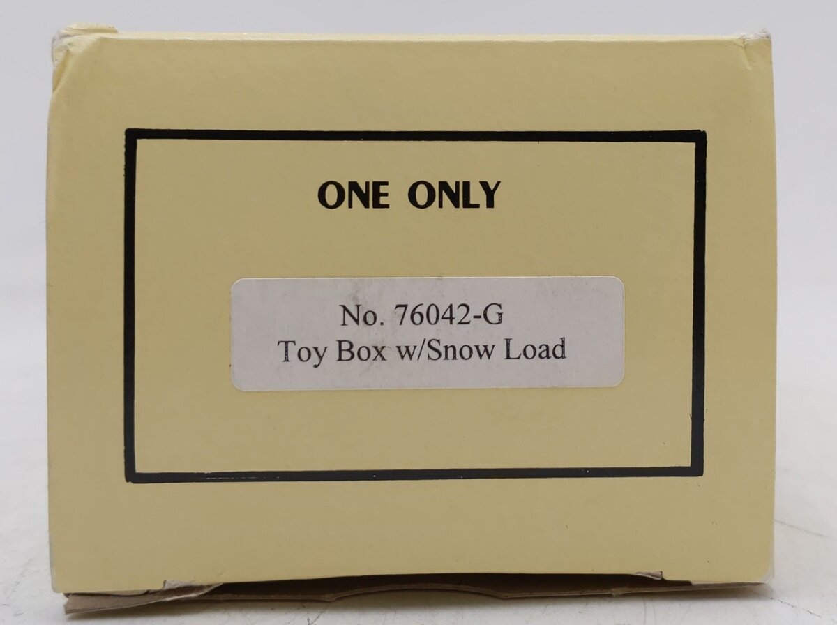 Marx 76042-G O Gauge Toy Box Tin Gondola w/Snow Load #76042 EX/Box