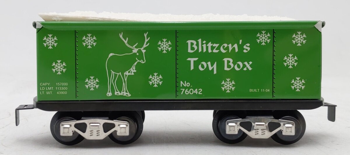 Marx 76042-G O Gauge Toy Box Tin Gondola w/Snow Load #76042 EX/Box