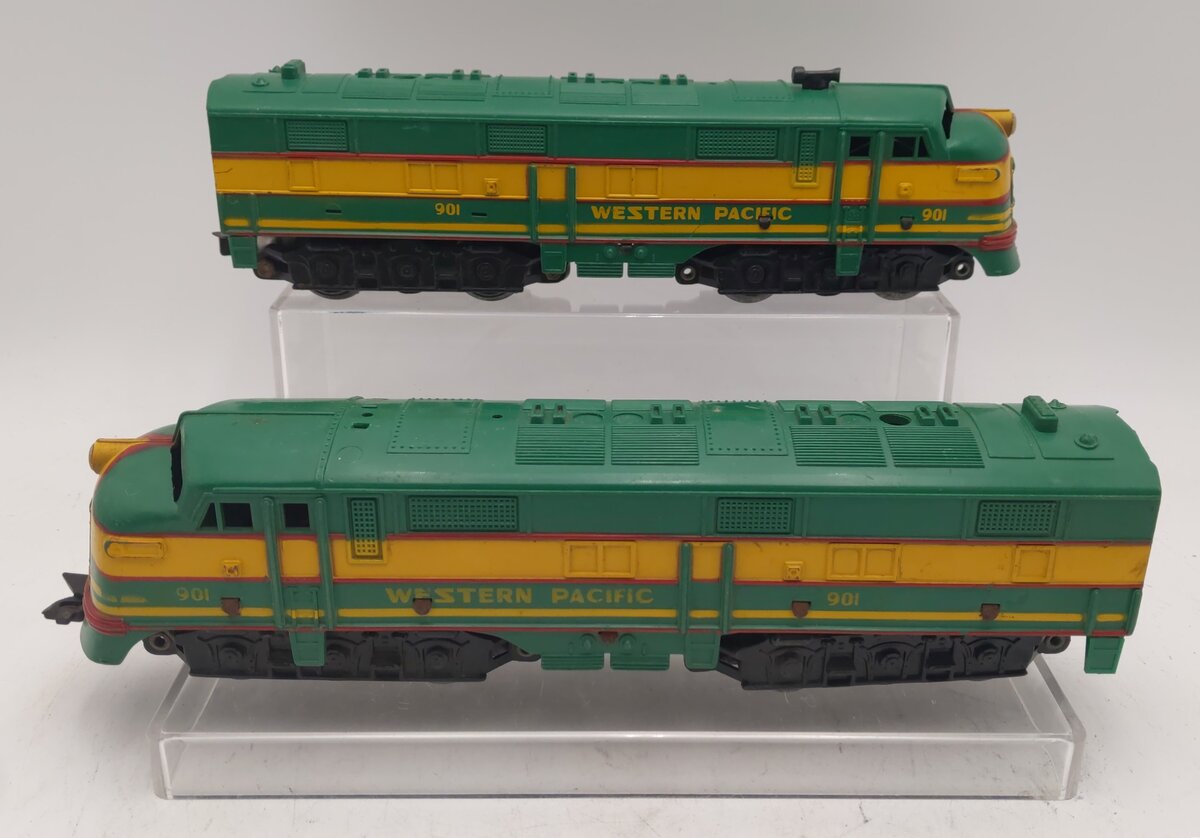 Marx 901 Vintage O Western Pacific F3 AA Diesel Set VG