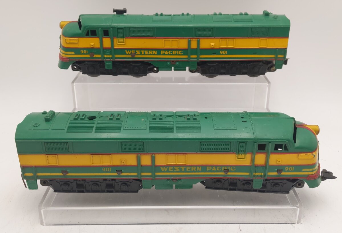 Marx 901 Vintage O Western Pacific F3 AA Diesel Set VG