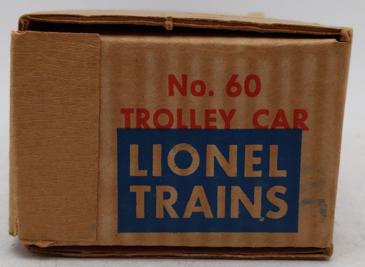 Lionel 60 Vintage O Lionelville Motorized Rapid Transit Trolley VG/Box