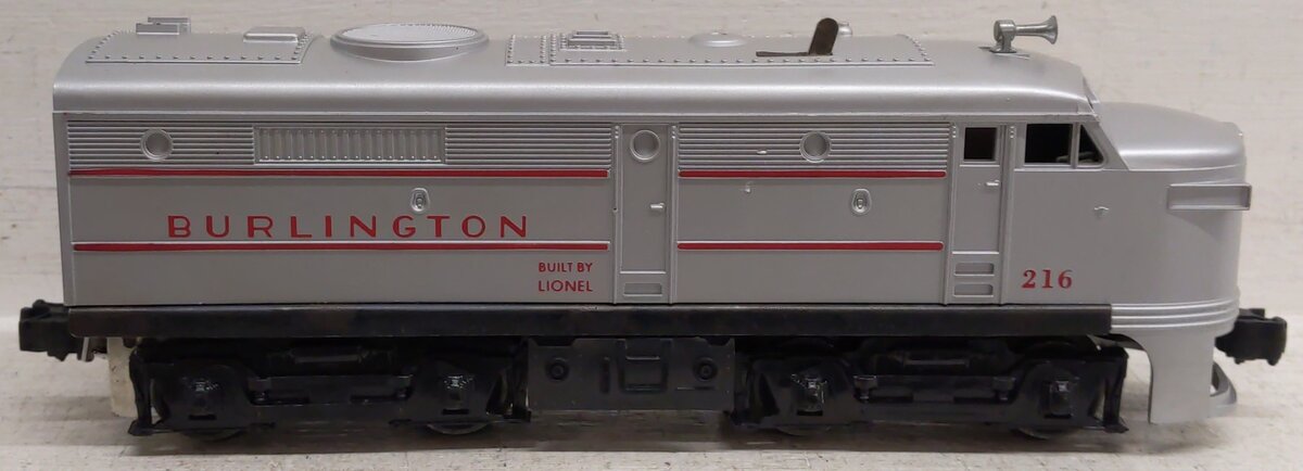 Lionel 216 Vintage O Burlington Alco A Powered Diesel Locomotive VG/Box