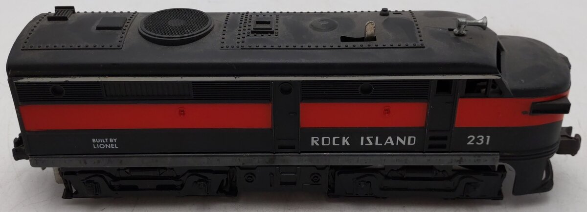 Lionel 231 Vintage O Rock Island Alco Powered A Unit Diesel Locomotive VG