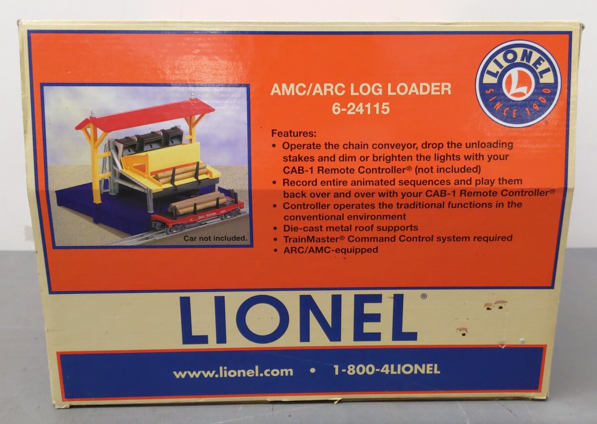 Lionel 6-24115 O 164 Operating Log Loader with TMCC EX/Box