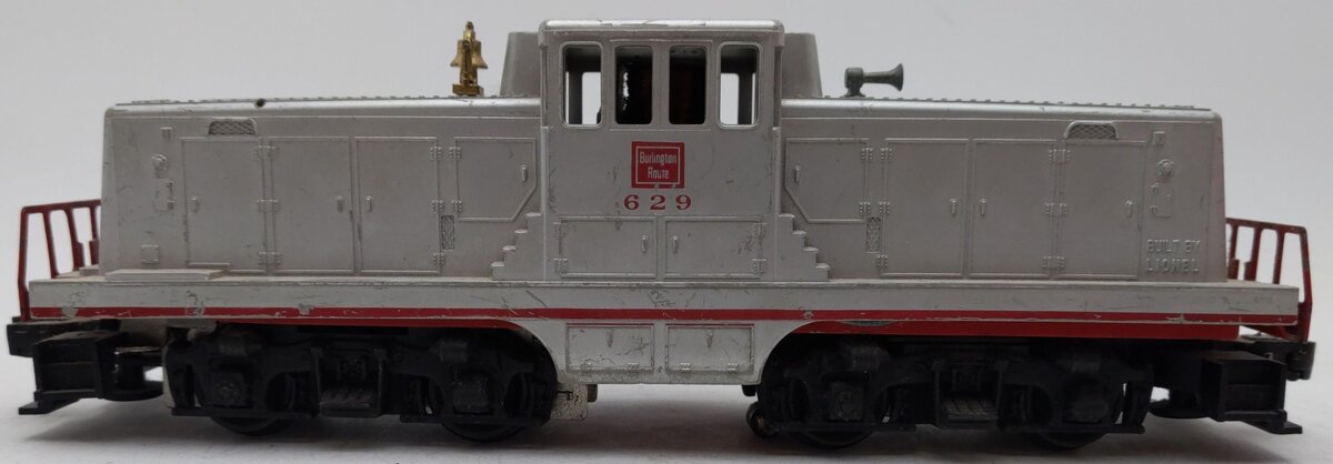 Lionel 629 Vintage O Burlington Powered GE 44-Ton Diesel Switcher VG/Box