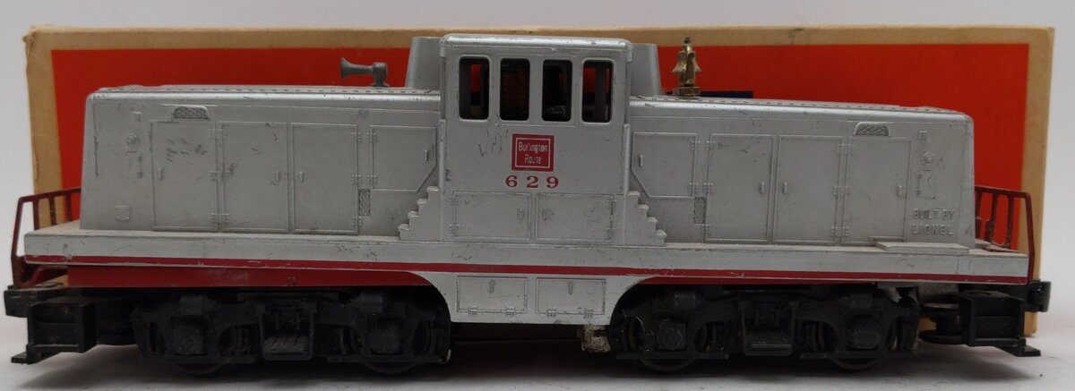 Lionel 629 Vintage O Burlington Powered GE 44-Ton Diesel Switcher VG/Box