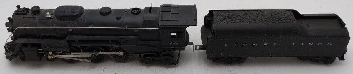 Lionel 646 Vintage O 4-6-4 Die-Cast Steam Locomotive & 2046W Whistle Tender VG/Box