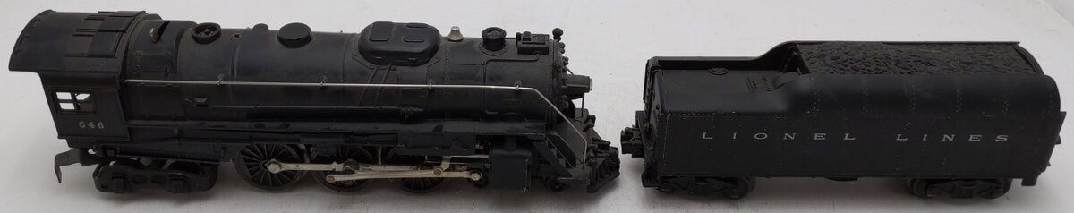 Lionel 646 Vintage O 4-6-4 Die-Cast Steam Locomotive & 2046W Whistle Tender VG/Box