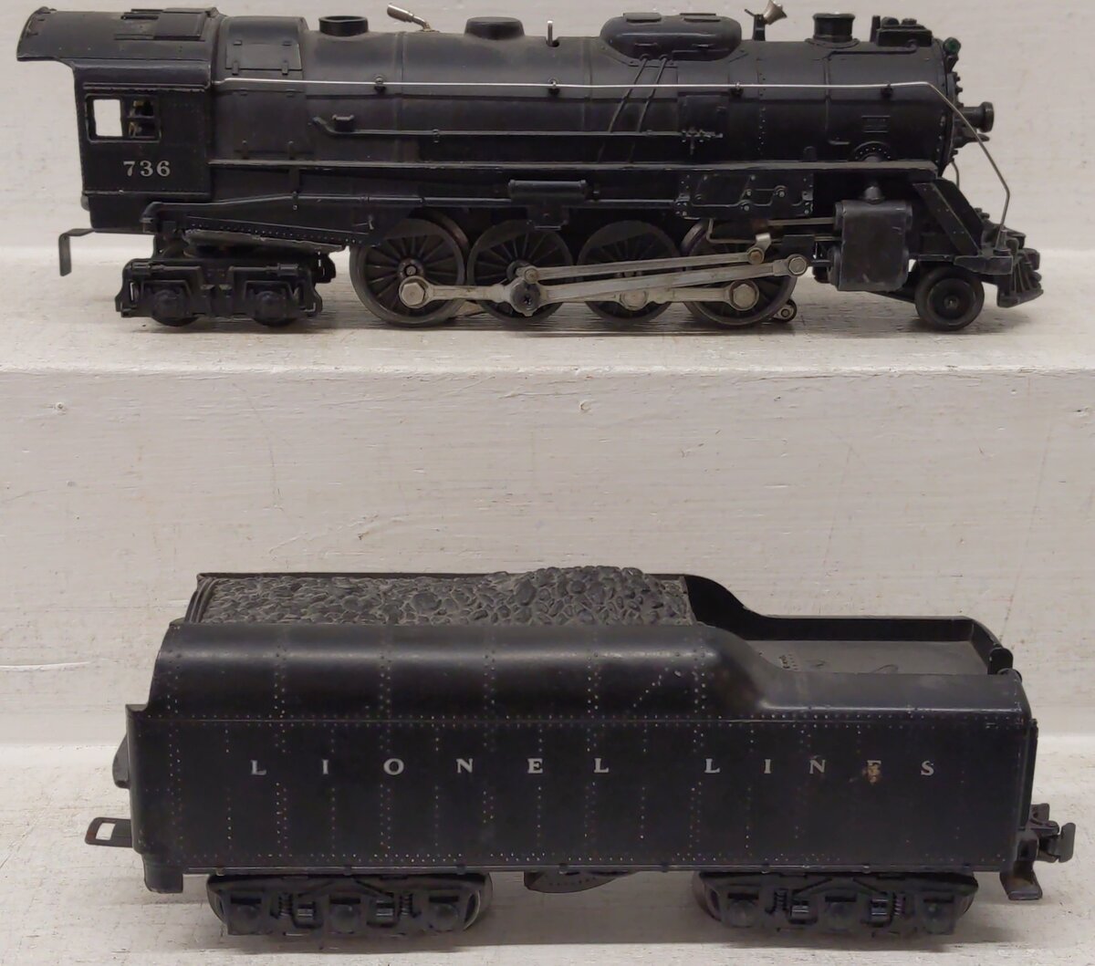 Lionel 736 Vintage O 2-8-4 Berkshire Steam Locomotive with 2671WX Tender VG/Box