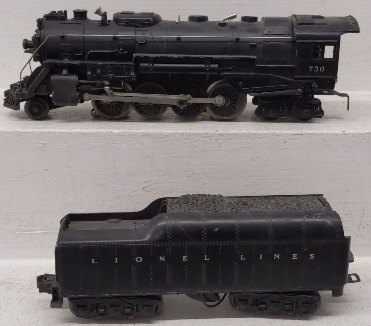 Lionel 736 Vintage O 2-8-4 Berkshire Steam Locomotive with 2671WX Tender VG/Box