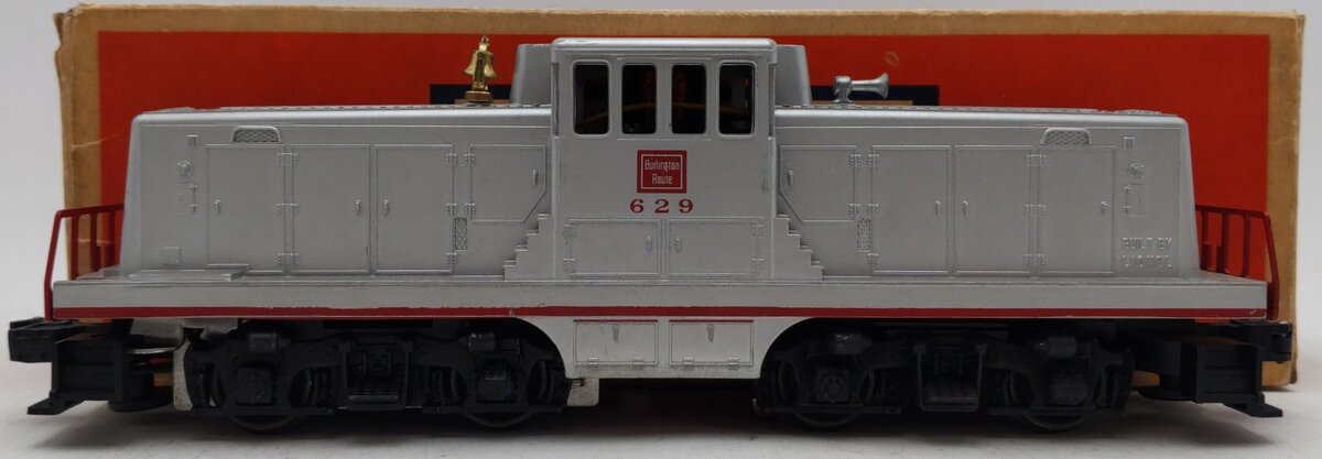 Lionel 629 Vintage O Burlington Powered GE 44-Ton Diesel Switcher VG/Box