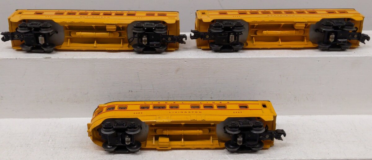 Lionel 1464W Vintage O Union Pacific Passenger Cars 2481, 2482, 2483 [3] VG