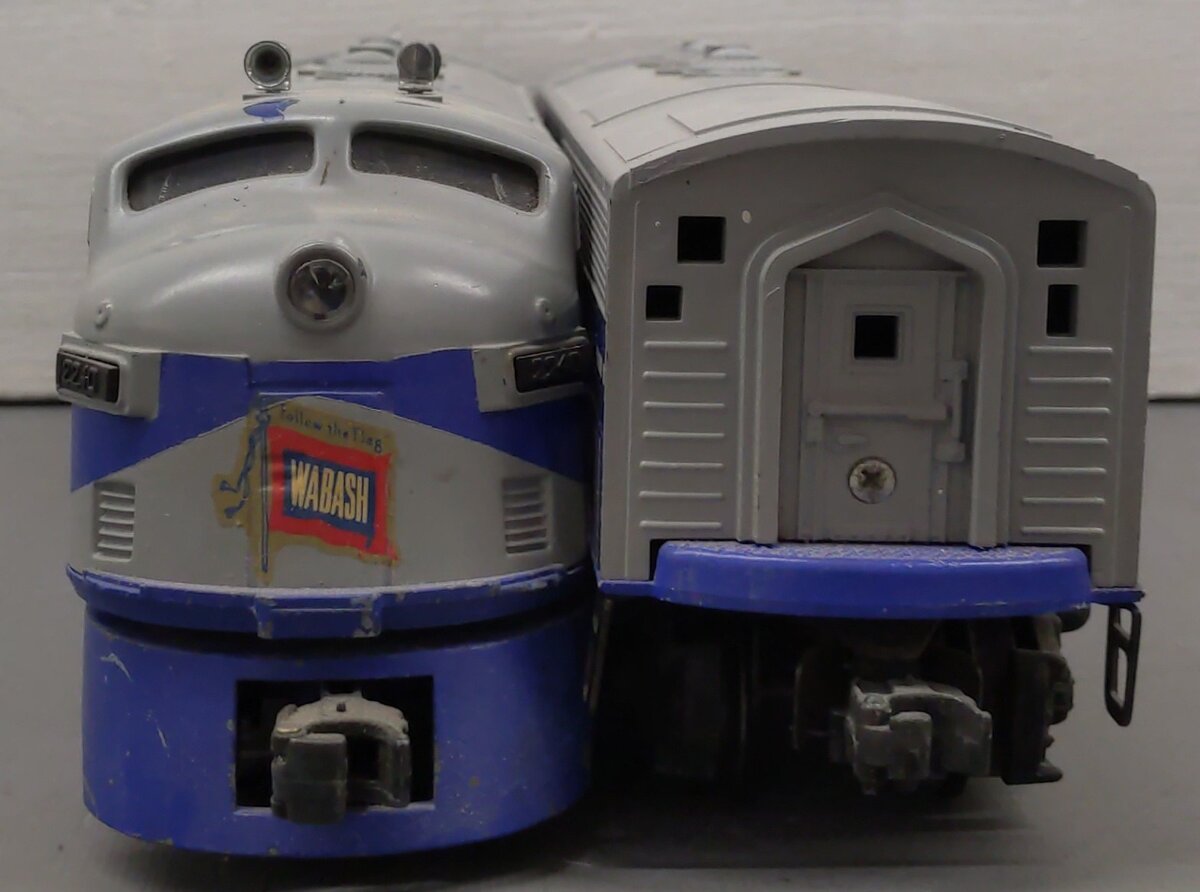 Lionel 2240 Vintage O Wabash F3 AB Diesel Locomotive Set VG