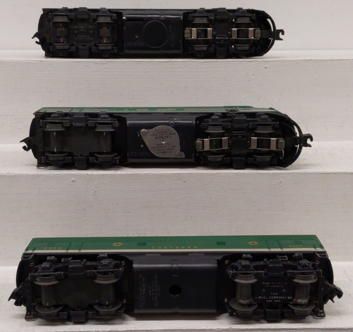 Lionel 2356 Vintage O Southern F-3 ABA Diesel Locomotives VG/Box