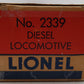 Lionel 2339 Vintage O Wabash GP-7 Powered Diesel Locomotive #2339 VG/Box