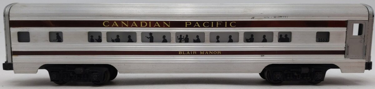Lionel 2553 Vintage O Canadian Pacific Blair Manor Aluminum Pullman Car VG/Box