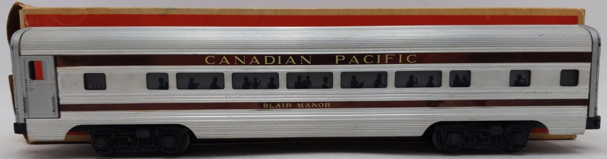 Lionel 2553 Vintage O Canadian Pacific Blair Manor Aluminum Pullman Car VG/Box