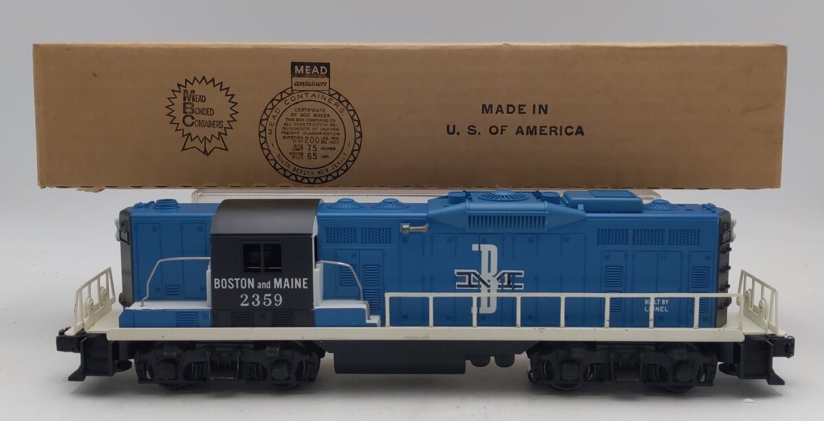 Lionel 2359 Vintage O Boston & Maine GP-9 Diesel Locomotive EX/Box