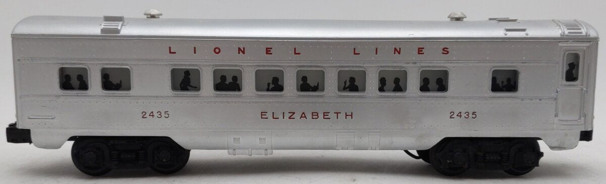 Lionel 2435 Vintage O Lionel Lines Illuminated Elizabeth Passenger Car VG/Box